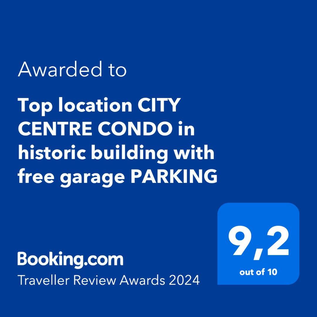 Top Location City Centre Condo In Historic Building With Free Garage Parking リュブリャナ エクステリア 写真